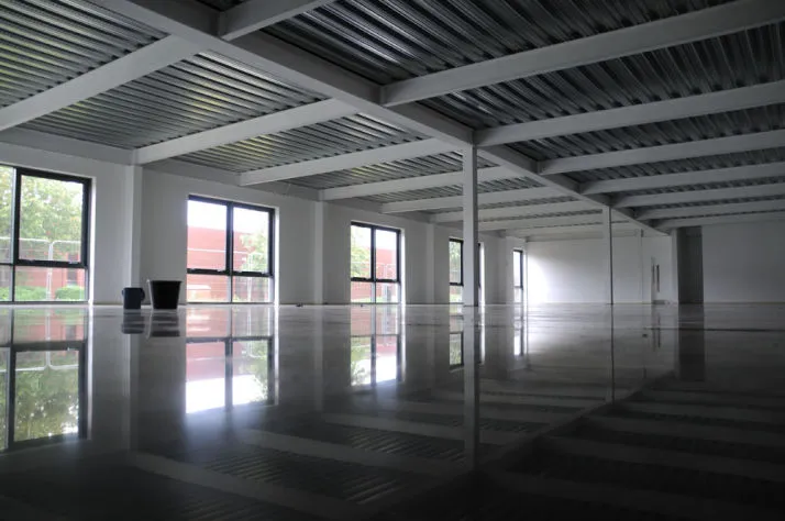 Image of a concrete polished warehouse