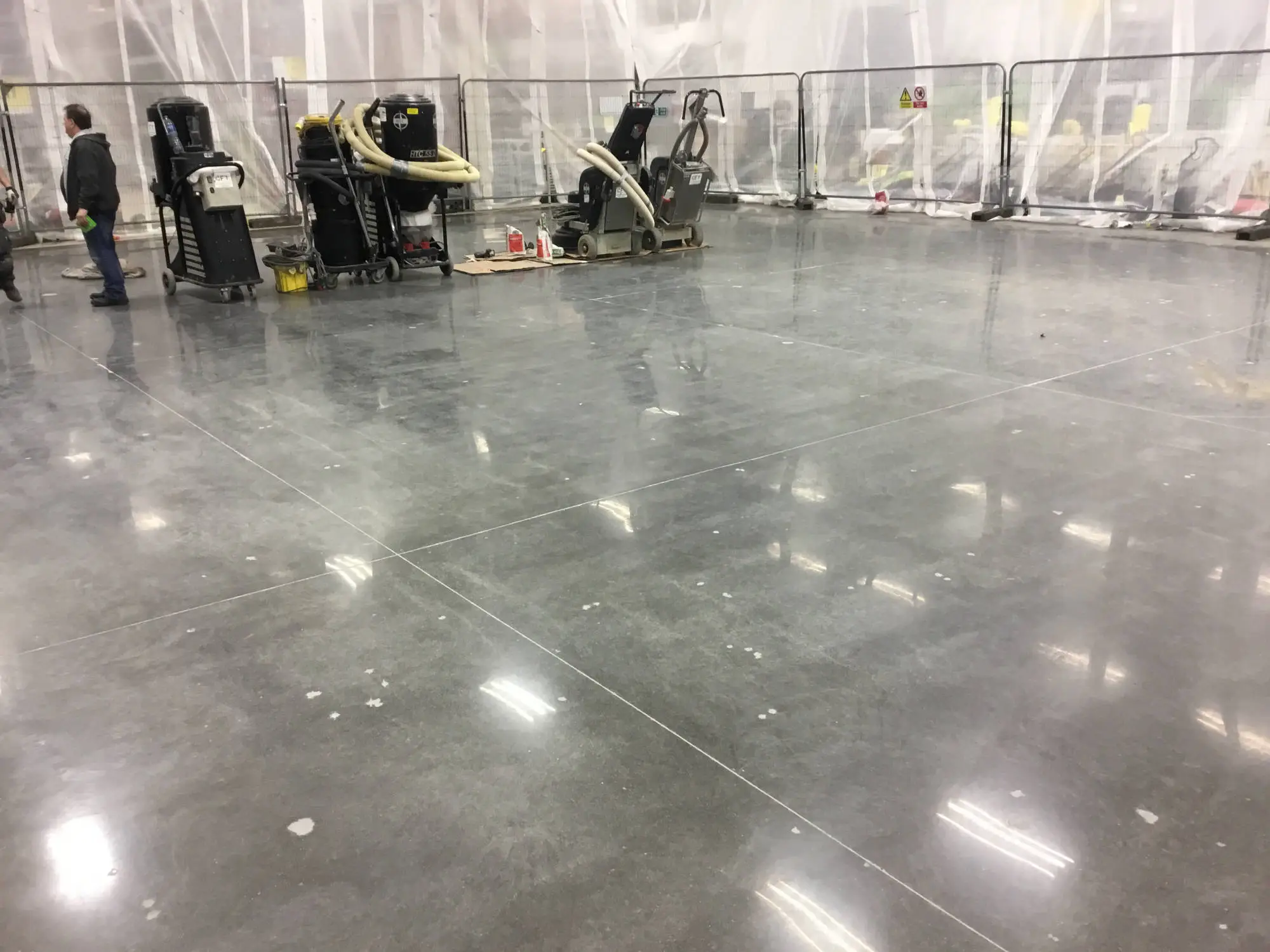 Image of a diamond grinded floor
